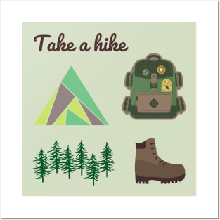 Take A Hike - Hiking - Outdoors Posters and Art